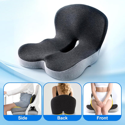 Transform Your Sitting Experience with Our Ergonomic Memory Foam Seat Cushion for Ultimate Comfort
