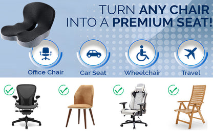 Transform Your Sitting Experience with Our Ergonomic Memory Foam Seat Cushion for Ultimate Comfort