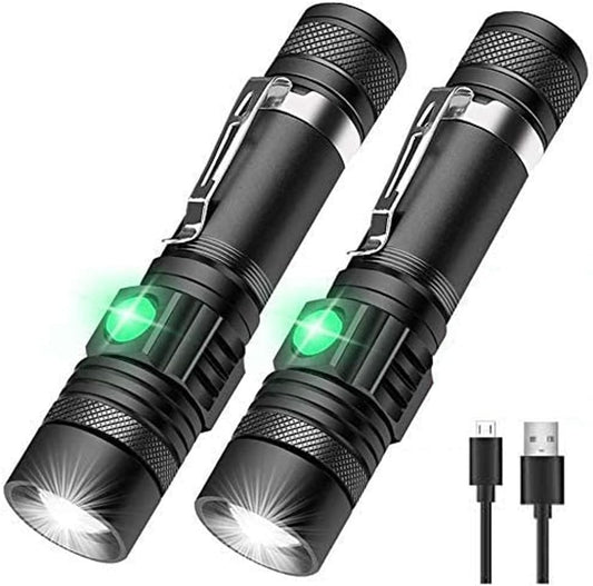 Ultra-Bright Rechargeable LED Tactical Flashlight - Waterproof, Zoomable & Compact for All Your Adventures