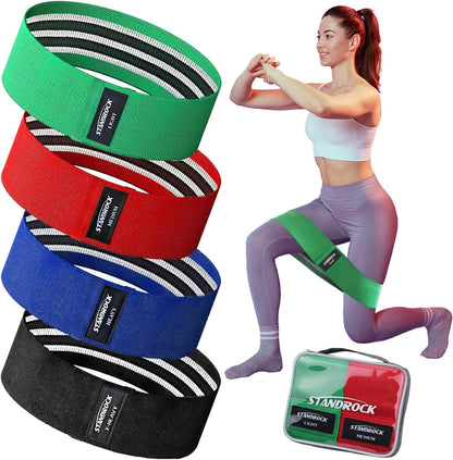 Ultimate Fabric Resistance Bands Set - 6 Versatile Workout Bands for Strength Training and Fitness - Perfect for Home, Gym, and On-the-Go!