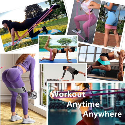 Ultimate Fabric Resistance Bands Set - 6 Versatile Workout Bands for Strength Training and Fitness - Perfect for Home, Gym, and On-the-Go!