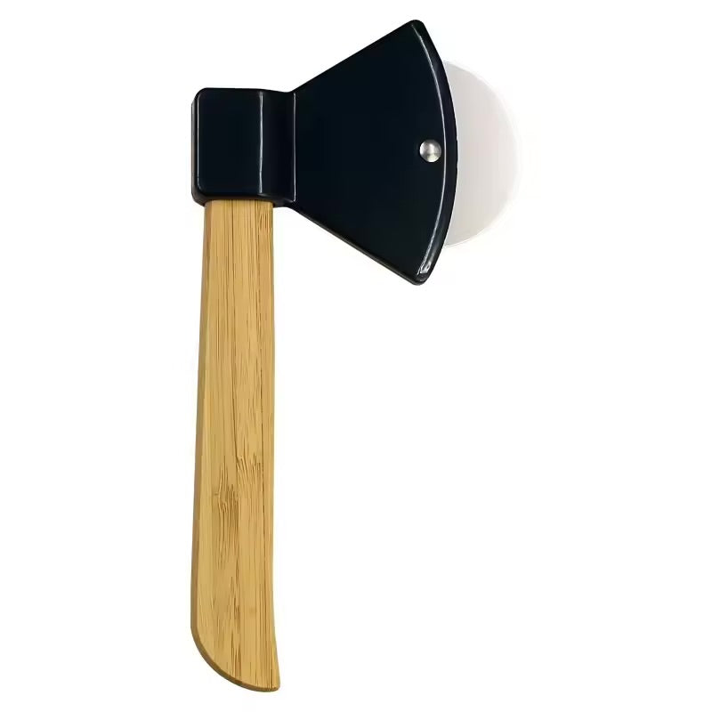 Stainless Steel Pizza Cutter Wheel with Bamboo Handle