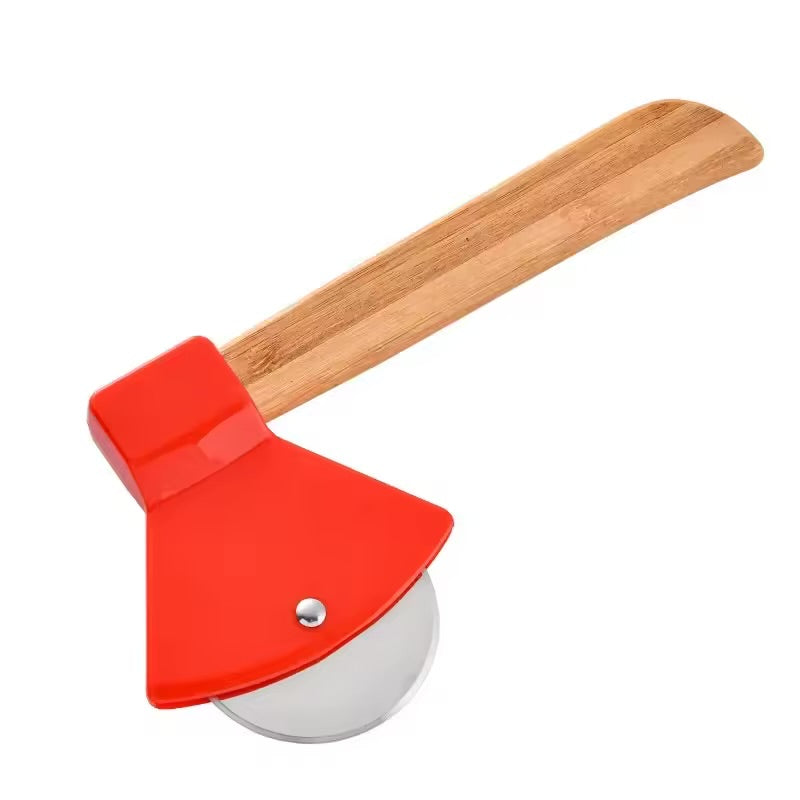 Stainless Steel Pizza Cutter Wheel with Bamboo Handle