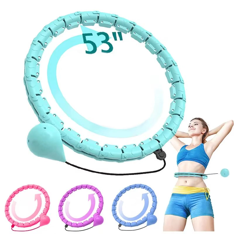 Transform Your Fitness Journey with Our Adjustable Weighted Sports Circle Hoops - Perfect for Weight Loss and Muscle Relaxation!