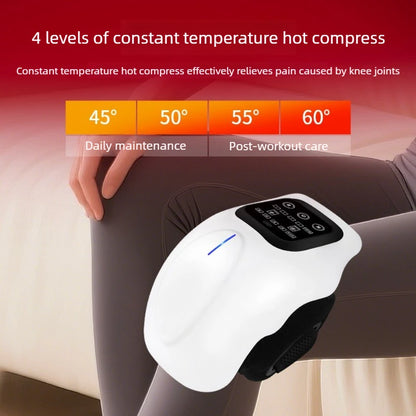 Revolutionary Smart Knee Massager with Heat - 3D Air Compression & Vibration for Ultimate Pain Relief in Your Knees, Elbows, and Shoulders - USB Rechargeable & Wireless